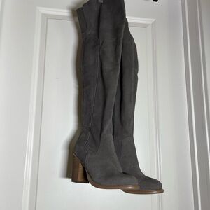 Kelsi Dagger Gray Knee-High Women's Boots